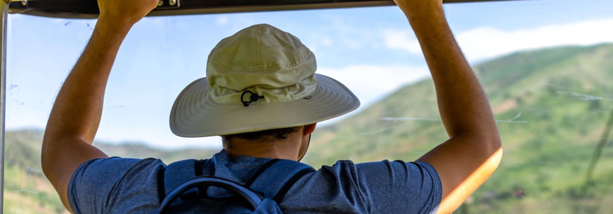 A man enjoying a Vail Colorado Summer.